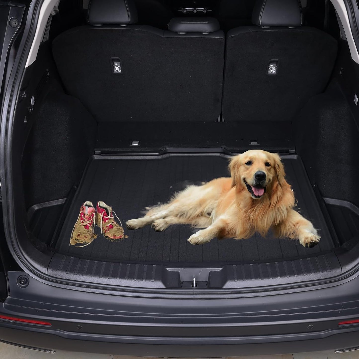 Trunk Mat for 2025 KIA K4 TPE All Weather Protection Car Cargo Liners Accessories-Black