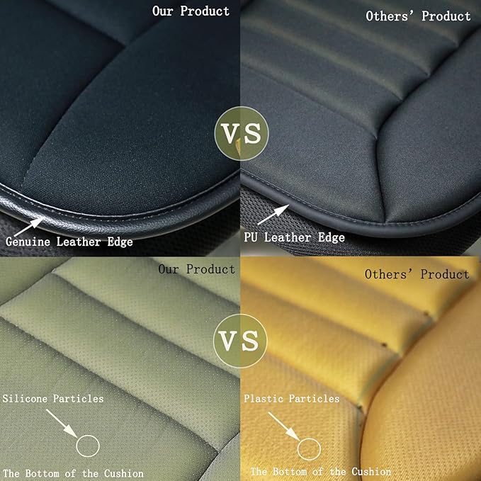 Car Seat Cushion Pad for Driving Seat Cushions for Office Chairs/Truck Memory Foam Seat Cushion Comfortable and Durable,Coffee