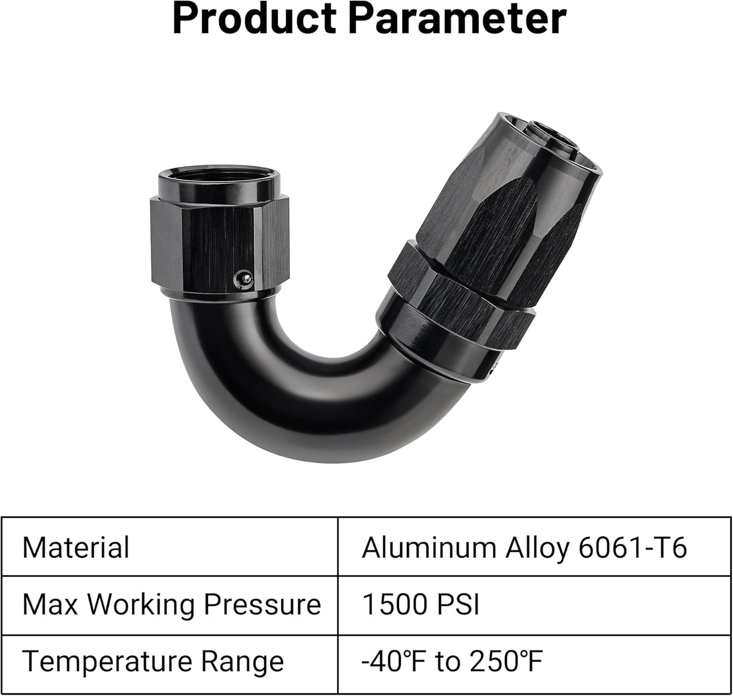 EVIL ENERGY 8AN 150 Degree One Piece Full Flow Hose End Fitting Swivel For CPE Braided Hose