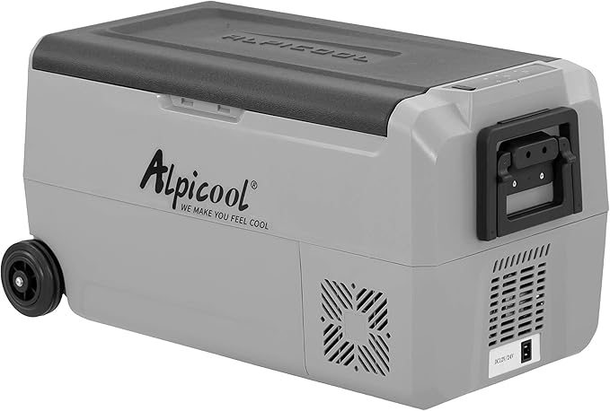 Alpicool T36 Dual Temperature Control 12 Volt Refrigerator 38 Quart Portable Car Fridge Freezer (-4°F~68°F) for Truck, RV, Boat, Camping and Travel