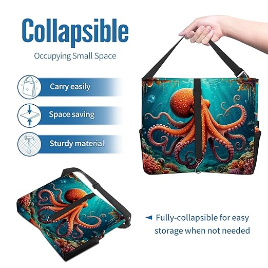 Car Trash Can Octopus Large Storage Garbage Can with Lid Hanging for Back Seat Leakproof Automotive Vehicle Trash Bin