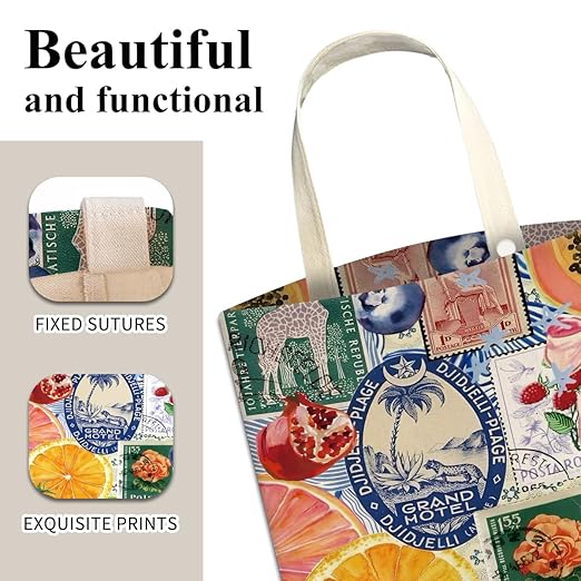 Car Trash Can, Cute Car Trash Bag, Hanging Car Organizer and Storage Bag, Trash Bin for Car Accessories, Vehicle, Travelling, Camping Colorful Fruit Collage