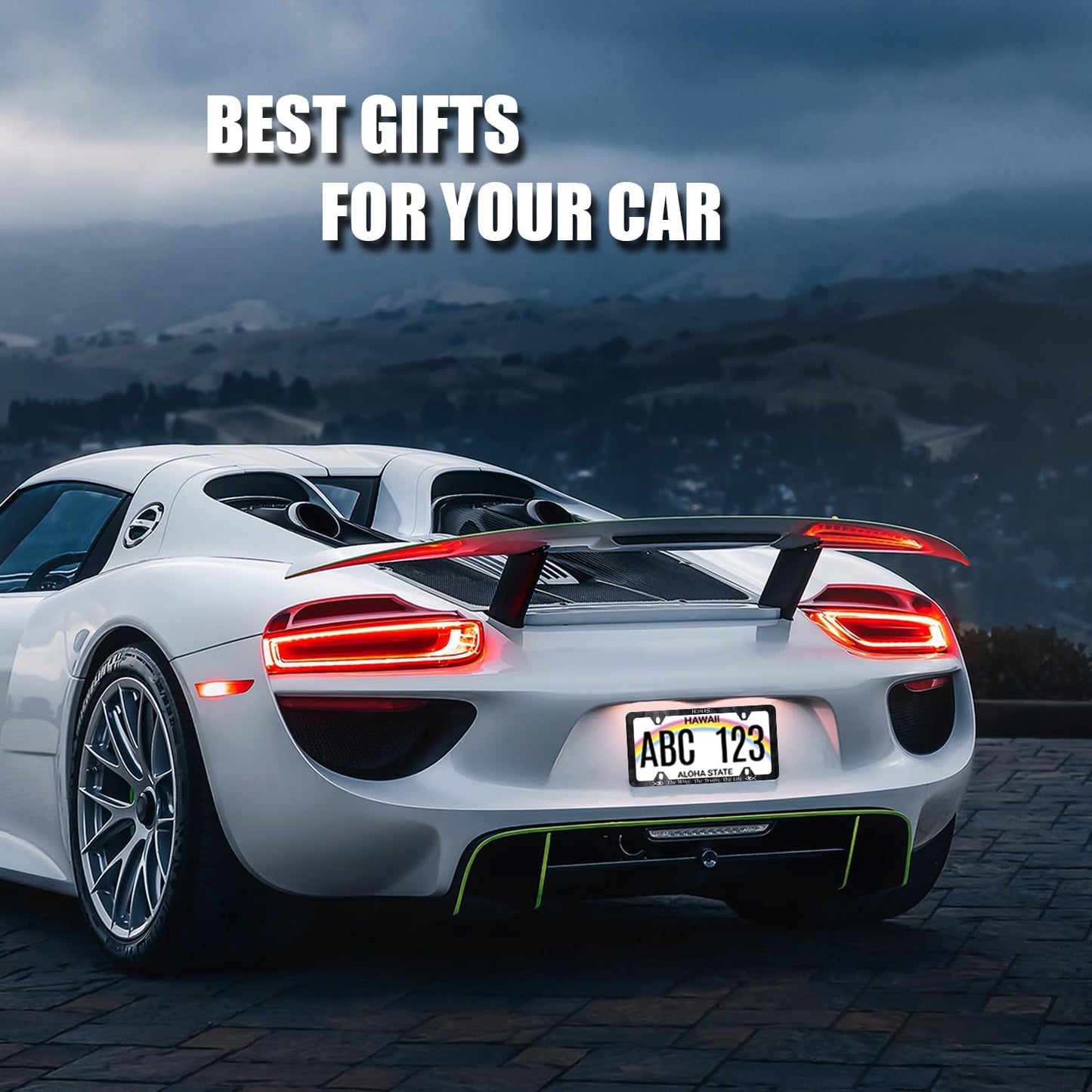 Jesus The Way The Truth The Life License Plate Frame Christian License Plate Holder Stainless Steel Funny Design Compatible with Standard License Plate for USA Canada 12.3" x 6.3"