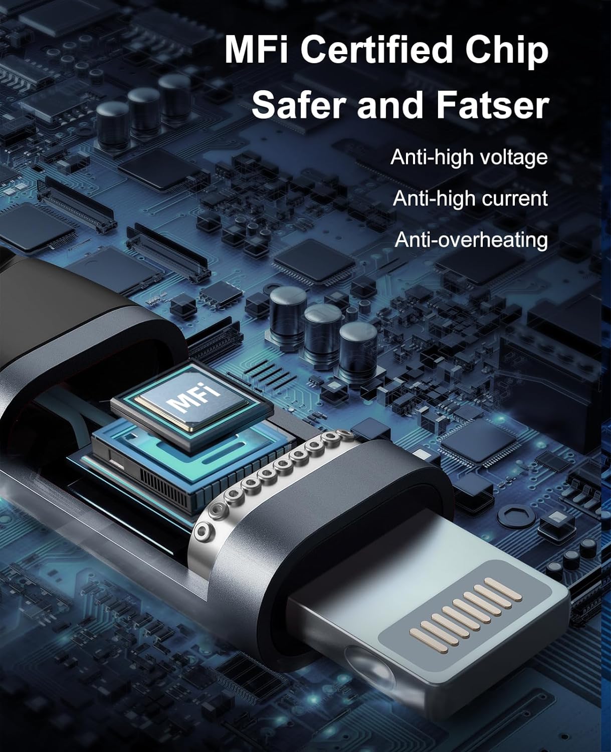 Short Lightning Cable 1FT 3Pack 12 inch iPhone Charger USB Fast Nylon Braided Charger Cord Compatible with Apple iPhone 13/12/11/XS/XR/X/8/7/6/6s Puls/iPad/iPods(Black)