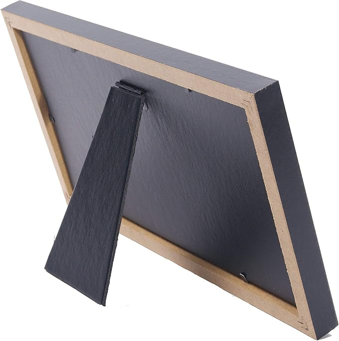 Creative Picture Frames 5.5” x 10.5” Black Business License Certificate Frame for Professionals Holds 3.5” by 8.5” with White Mat Includes Self Standing Easel Back with Hanger
