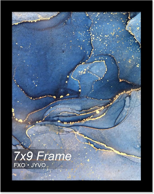 7x9 Picture Frame, Black Frame for 7 x 9 Inch Picture Poster Photo, Light Weight and High Transparent 7 by 9 Frame for Wall - 1 Pack/Black/7"x9"