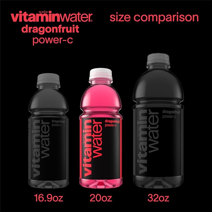 vitaminwater Variety Pack Nutrient Enhanced Flavored Water Beverage, 20 fl oz Bottles, 12 Pack