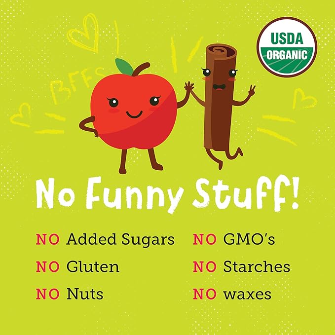 YOU LOVE FRUIT - APPLE & CINNA-SIDEKICK All Natural Fruit Snacks, Healthy Snack Pack, Real Fruit! Gluten Free, Non GMO, Vegan, Low Carb, Low Fat, Kosher, Variety Pack, Great For Adding To Gift Box, 1.0 oz (Pack of 12)