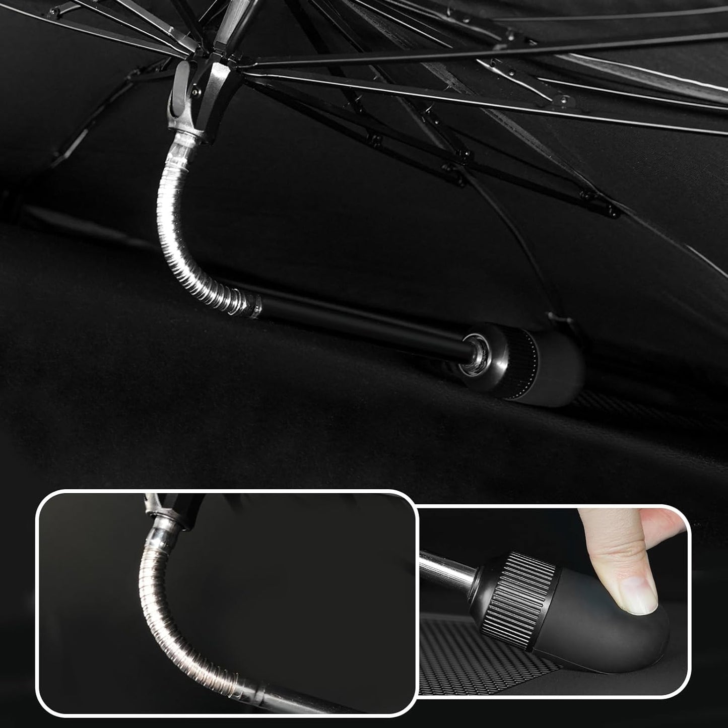 Umbrella Sunshade for Audi Q5 Accessories 2018-2025, Foldable Windshield Cover Sun Shade Umbrella Sun Visor with UV Block Windshield and Heat Insulation Protection (for Audi Q5 2018-2025)