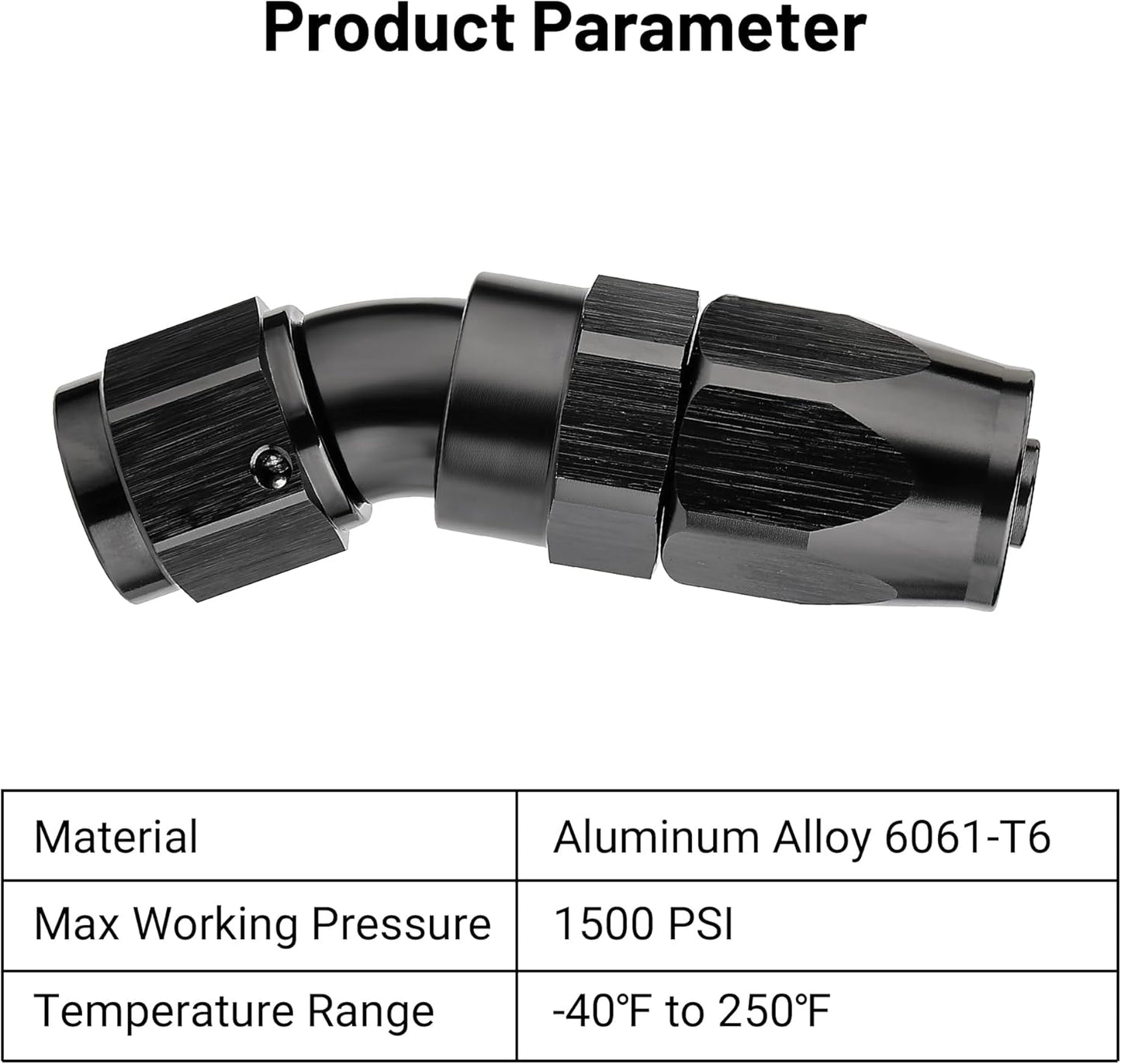 EVIL ENERGY 6AN 30 Degree One Piece Full Flow Hose End Fitting Swivel For CPE Braided Hose