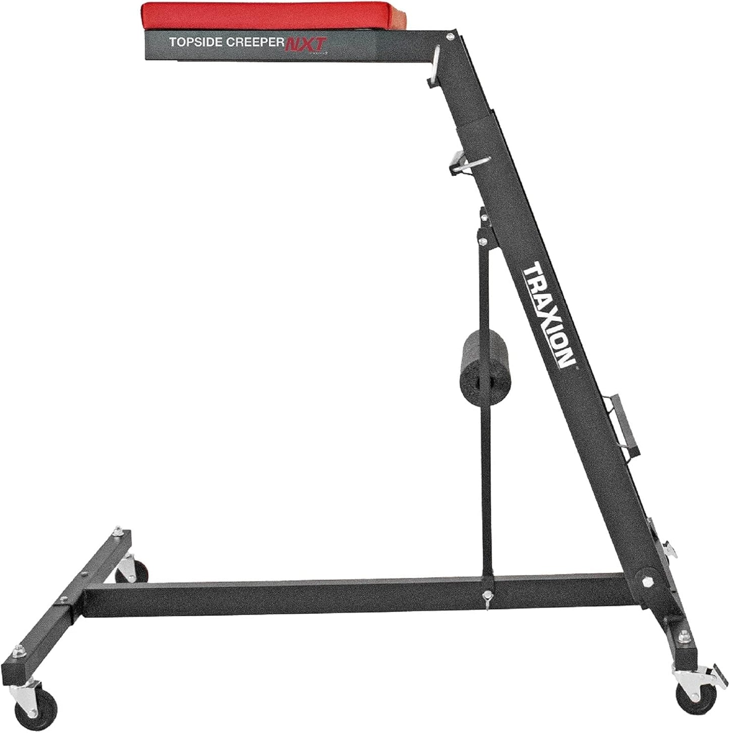 Traxion 3-200 NXT Foldable Topside Automotive Engine Creeper, Black and Traxion 1-500 VersaMat Roll-Up High Density Foam Utility Mat, Black