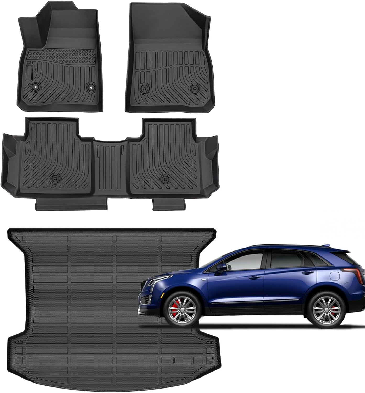 for Cadillac XT5 Floor Mats 2025 2017-2024,Car Mats for Cadillac XT5 All Weather Floor Mats Cargo Liner Accessories 2017-2025