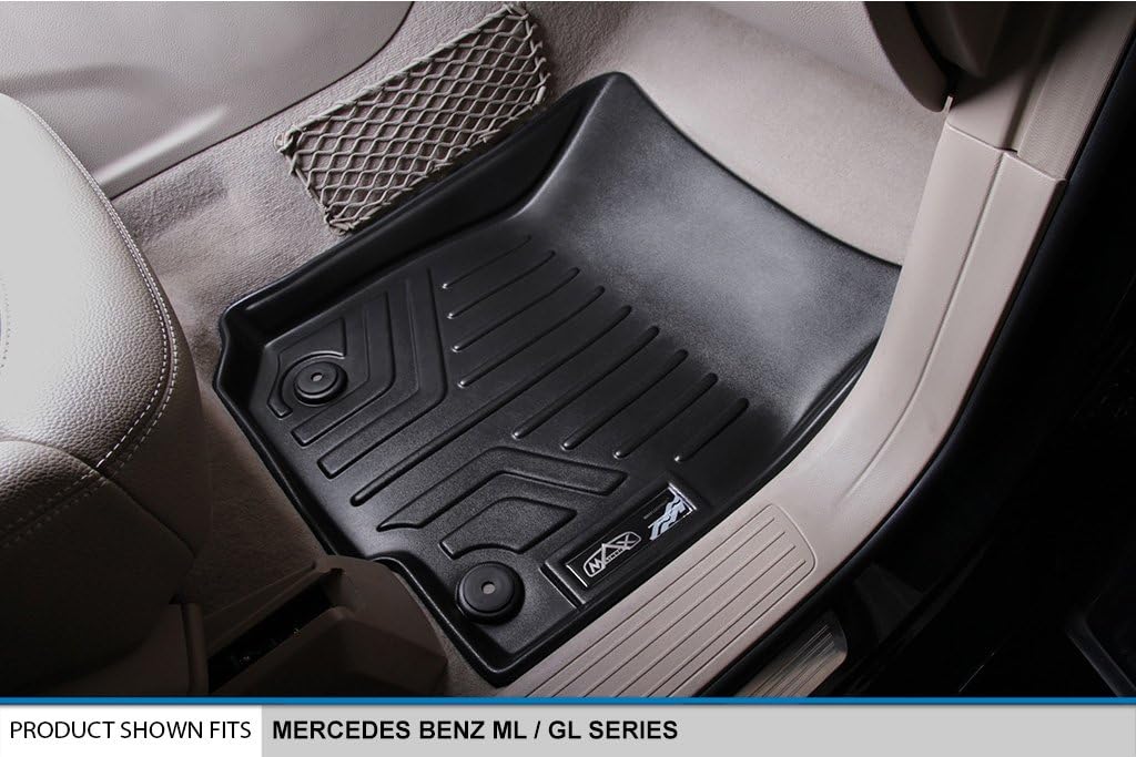 SMARTLINER Custom Fit Floor Mats 2 Row Liner Set for 2013-2016 Mercedes-Benz AMG GL 63