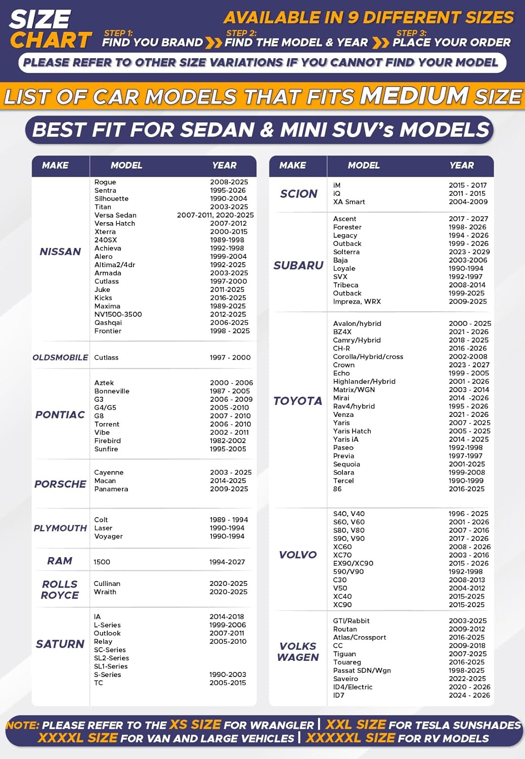 EcoNour Car Windshield Sun Shade (2 Pack), Reflector Sunshade car Window Shades, Car Reflective Sun Blocker Fits Small Sedans, Mini SUVs, & Hatchbacks, Medium (64 in x32 in)