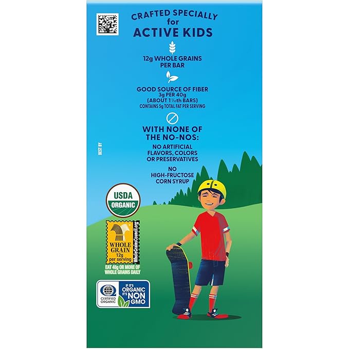 Zbar - Iced Oatmeal Cookie - Soft-Baked Energy Snack Bars - Non-GMO - 12g Whole Grains - USDA Organic Granola Bars (24 Pack)