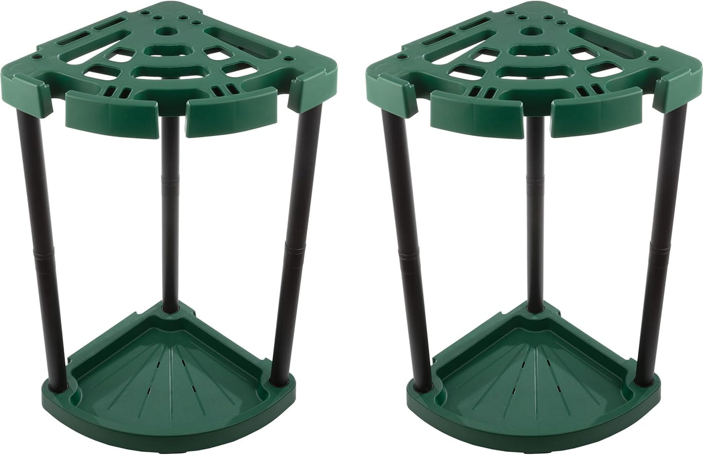 Stalwart Tool Organizer 2-Pack - Garage Storage Rack - Organize Up to 48 Yard Tools - Corner Rack for Home or Shed - Easy to Assemble Utility Racks