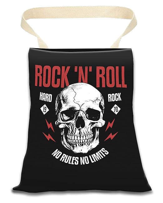 Car Trash Can, Durable Hanging Car Trash Garbage Bag, Cute Automotive Garbage Cans Organizer, Black Rock Skull
