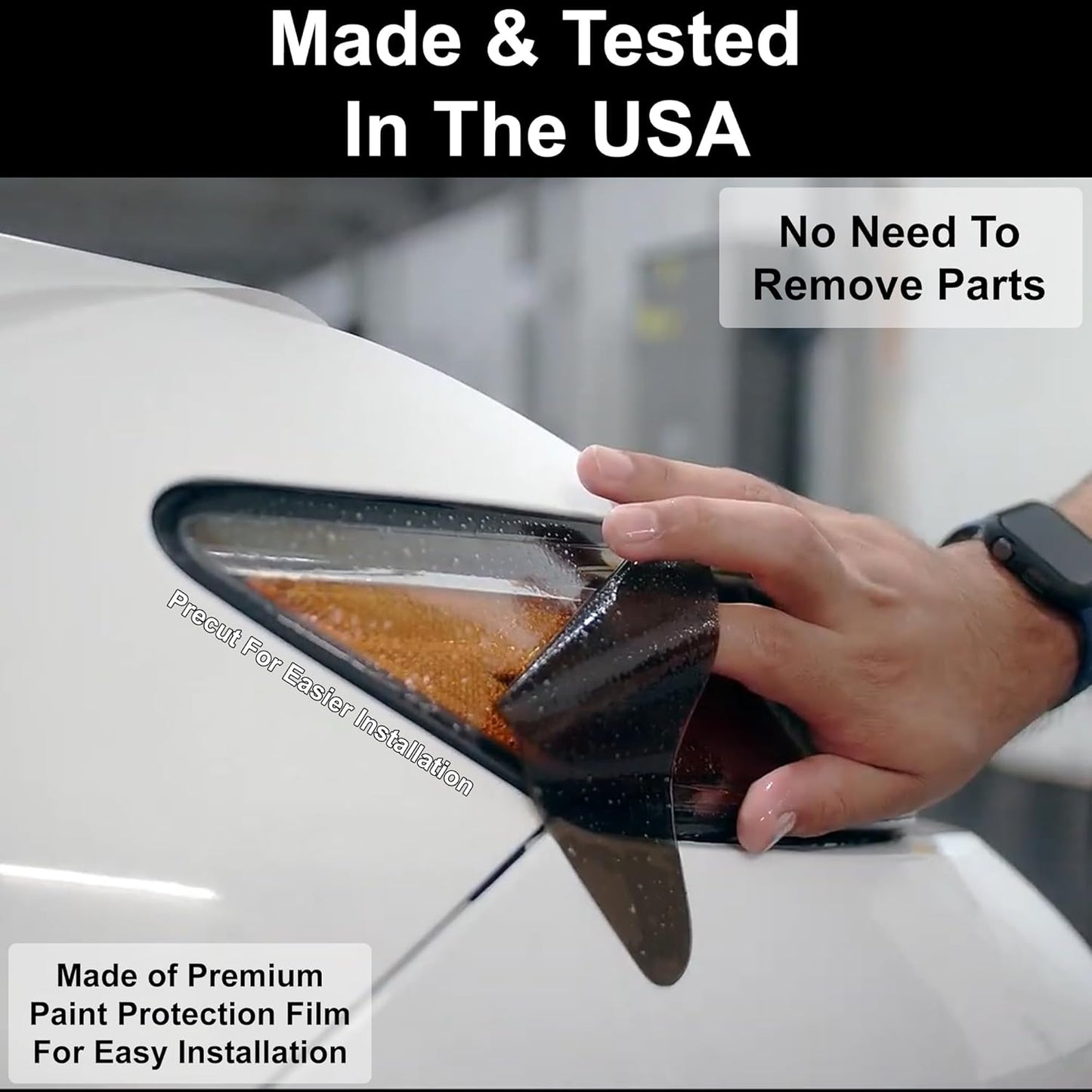 BOGAR TECH DESIGNS Full Headlight Head Light Tint Kit Compatible with Kia Forte 2022-2024, Light Smoke