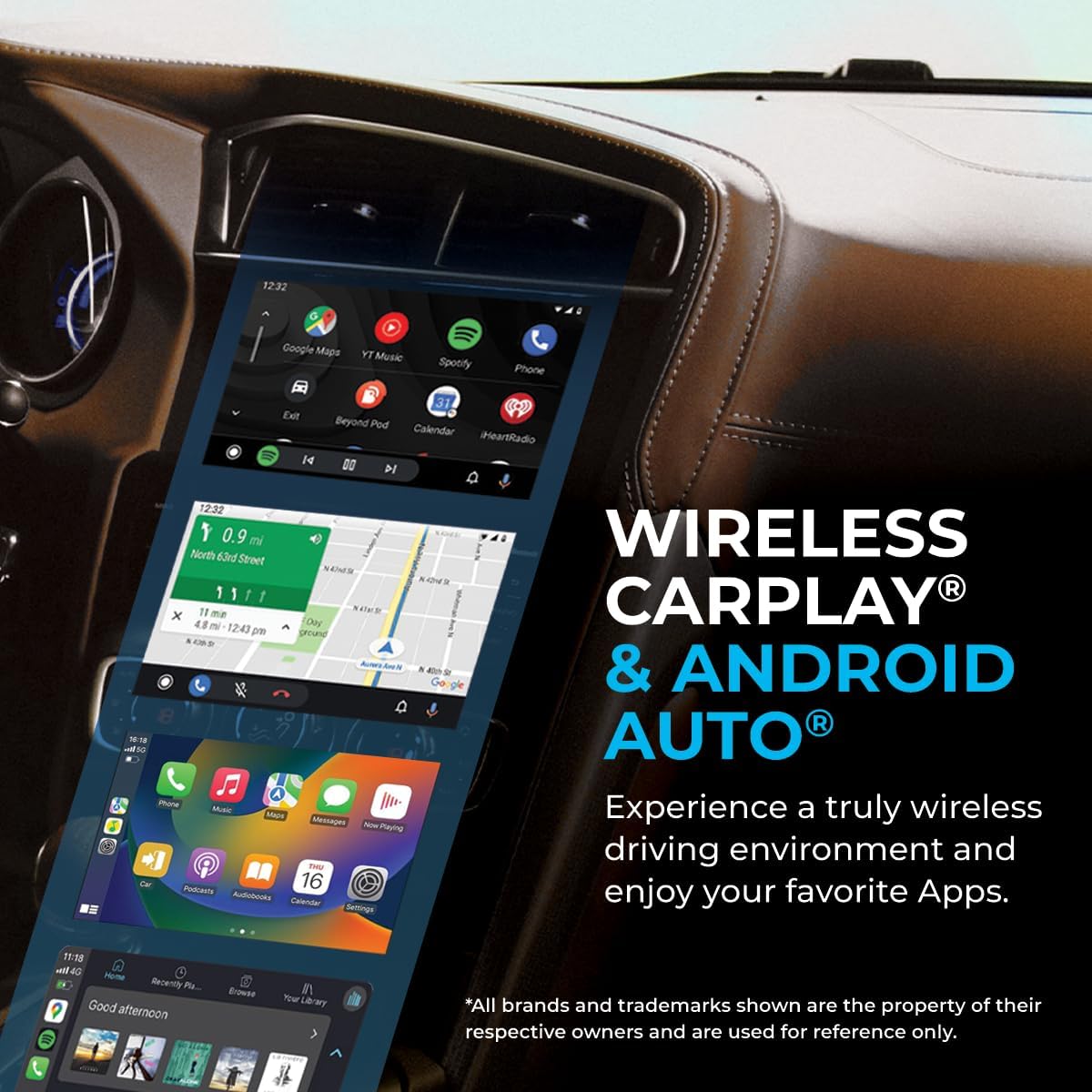 2026 Wireless CarPlay Adapter 8PRO by AUTOSKY – Convert Wired to Wireless, Plug & Play, Fast & Stable Connection, Apple & Android Auto Compatible, Compact Design