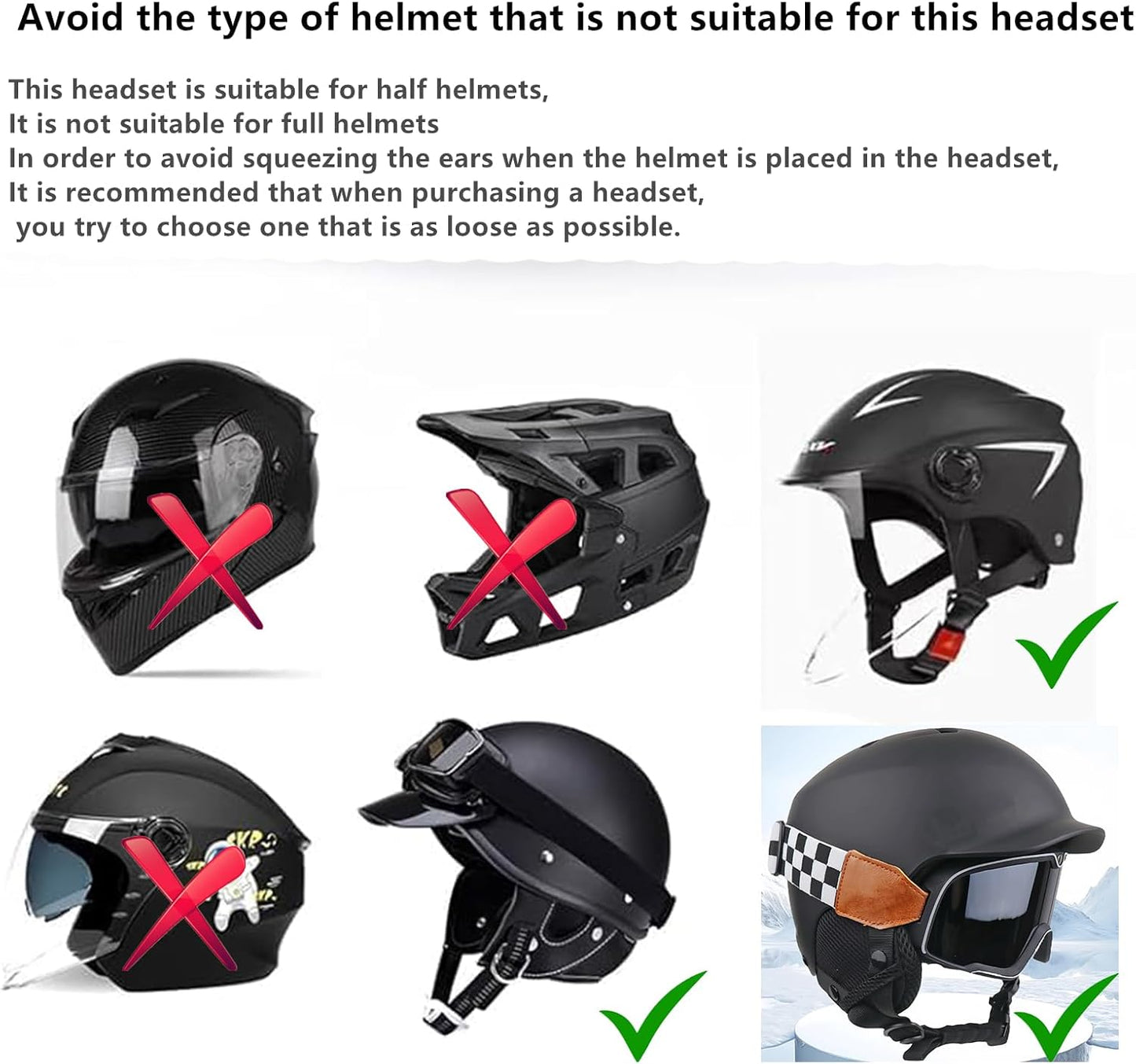 Outdoor Sports Ski Helmet Headphones/Bicycle Helmet Headset- Chips 5.3 - True Wireless Bluetooth Helmet Speakers for Skiing, Snowboarding Mountain Biking, and Climbing Helmet