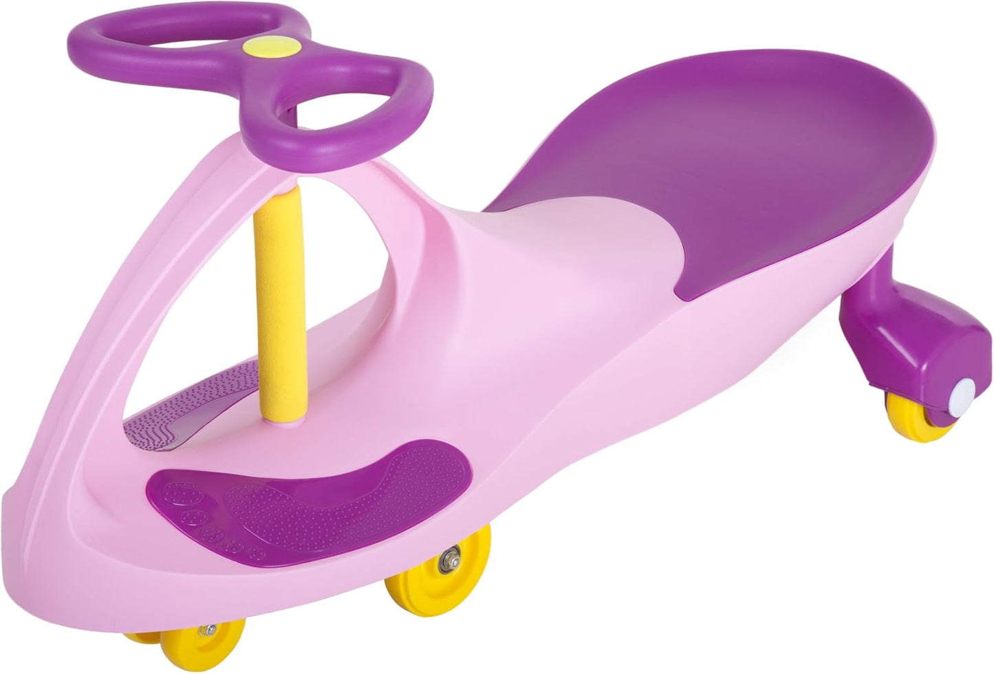 Wiggle Car - Ride on Toy for Ages 3 and Up - Toddler Ride on Toys with no Batteries, Gears, or Pedals Just Twist, Wiggle, and Go by Lil’ Rider (Pink)
