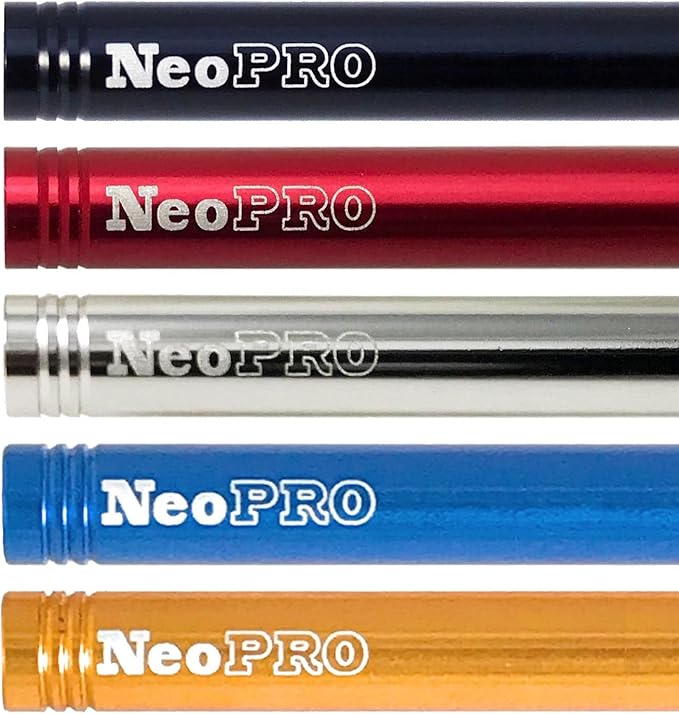 NeoPRO Presta Valve Extension Extender Kit (Pack of 2) w/Valve Key and Cap - Available in 4 Lengths - 20,30,40,60 mm (Gold, 60mm)