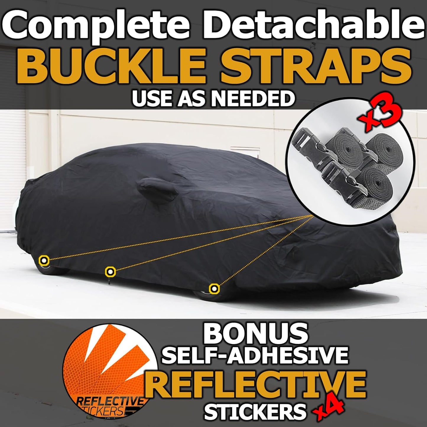 All Weather Waterproof car Cover Good for rain Snow uv Protection dust Small SUV Sportage NIRO Liberty Renegade Tucson XC40 Grand Vitara Compass Black