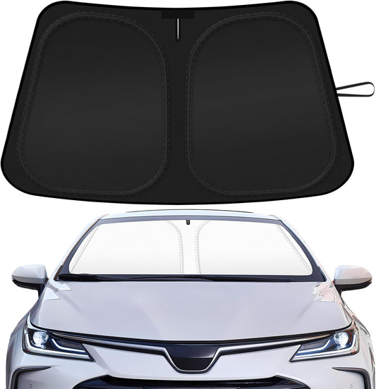Car Windshield Sun Shade Compatible with 2020 2021 2022 2023 2024 2025 Toyota Corolla Accessories Foldable Front Window Sunshade Custom Windshield Cover Sun Visor Block UV Rays