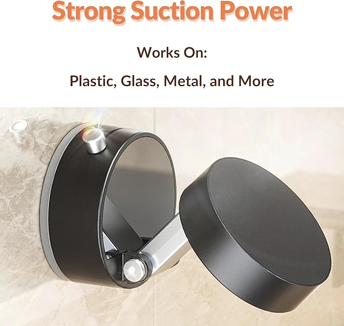 Vacuum Suction Magnetic Phone Holder 360°, Magnetic Car Phone Holder, Cell Phone Car Mount and Holders for Car/Gym/Mirrors/Smooth Surface, Compatible for Magsafe iPhone 12/13/14/15/16/17