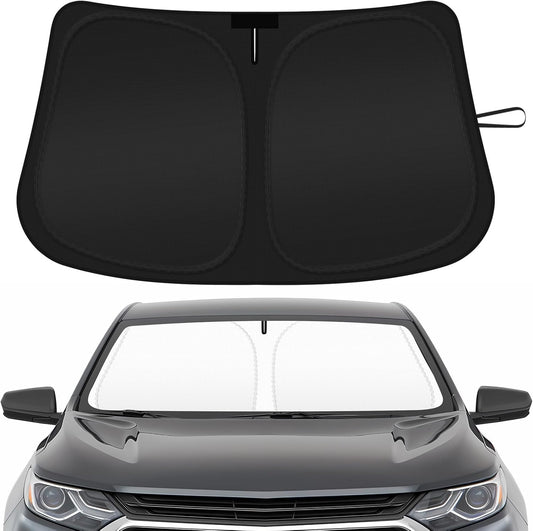 Car Windshield Sun Shade Compatible with 2018 2019 2020 2021 2022 2023 2024 2025 Chevy Equinox Accessories Windshield Cover Foldable Front Window Sunshade Custom Sun Visor Blocks UV Rays
