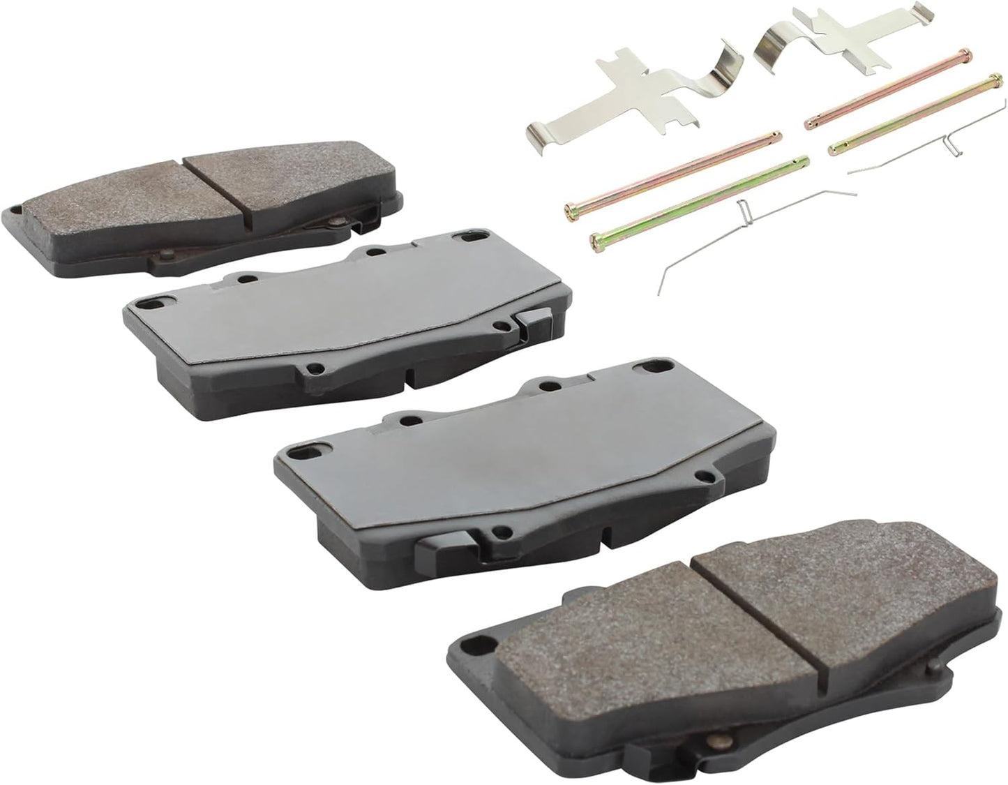 Premium Semi-Metallic Front Brake Pads (1001-0502M) Compatible with Lexus LX450 1996-1997, Toyota Land Cruiser 1993-1997