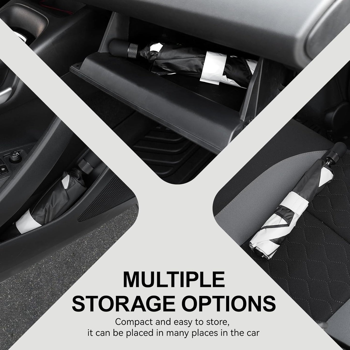 Umbrella Sunshade for Corolla Cross 2025 Accessories, Foldable Windshield Cover Sun Shade Umbrella Visor with UV Block Windshield Heat Insulation (for Toyota Corolla Cross 2022-2025)