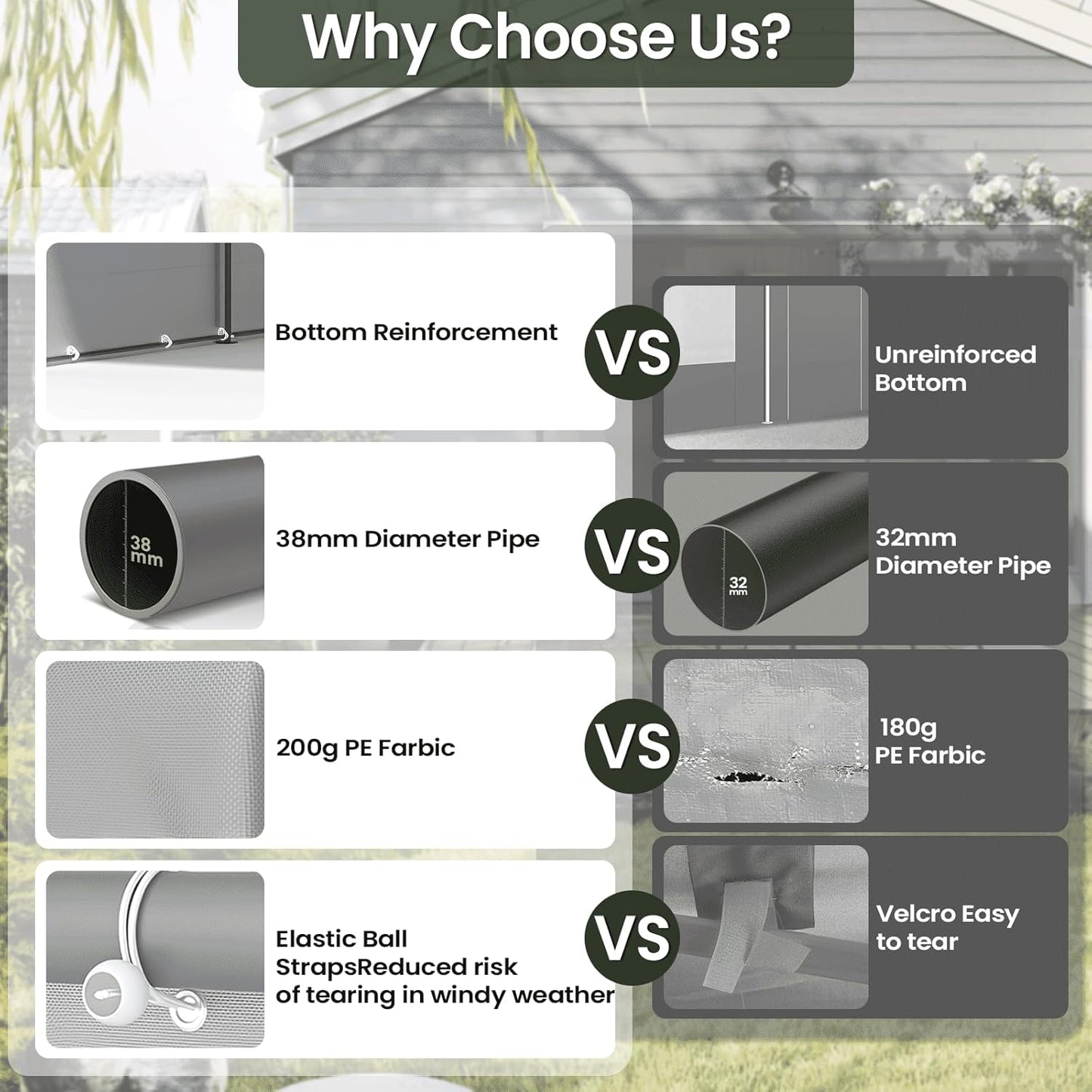 Carport 10x20 Ft, Heavy Duty Car Canopy with Reinforced Ground Bar, Portable Garage with Roll-up Windows and Removable Sidewalls, Galvanized Car Shelter, Large Outdoor Storage Shed (Grey)