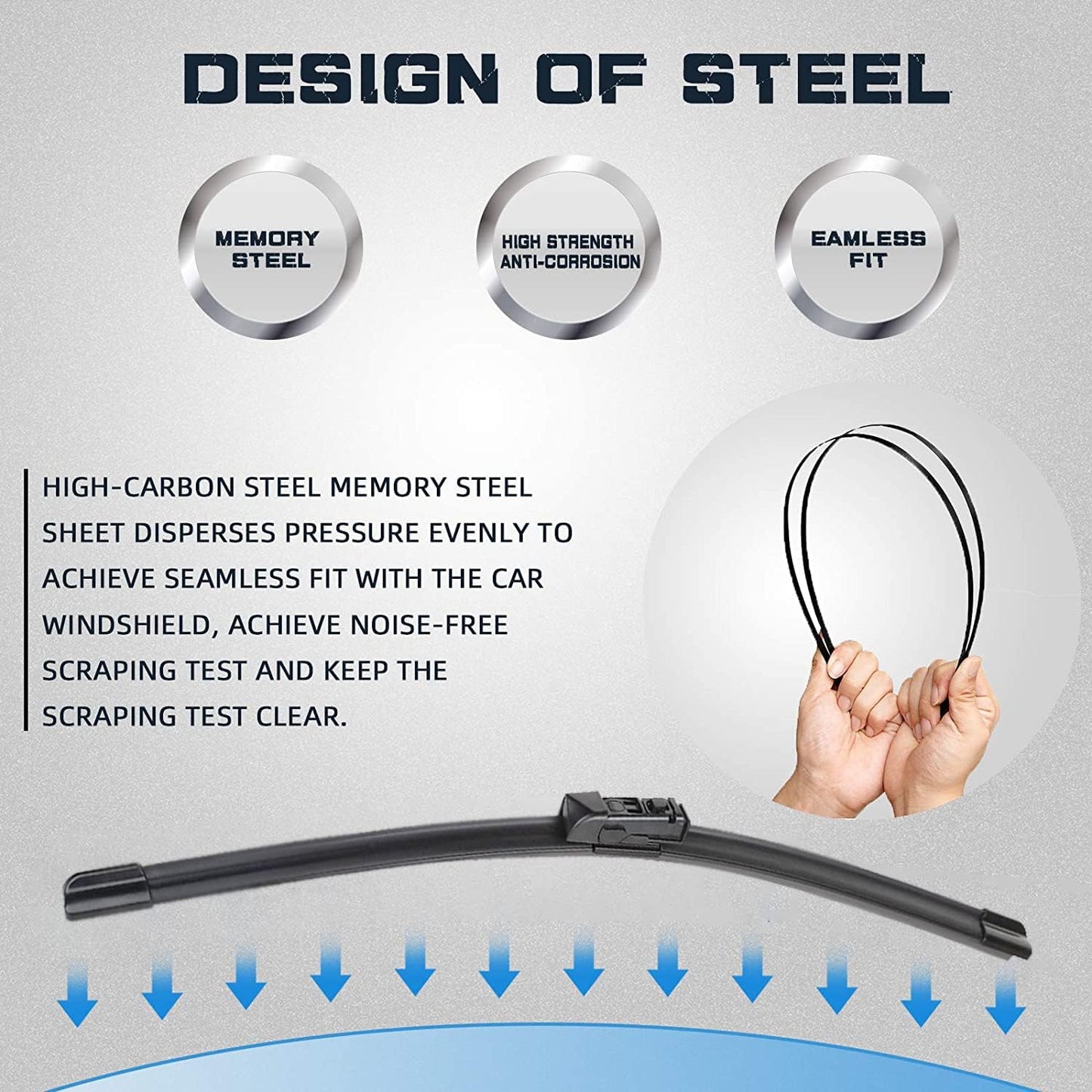 AUTOBOO 26"+16" Windshield Wipers with 12" Rear Wiper Blade Replacement for Lexus NX200t NX300 NX300h 2015 2016 2017 2018 2019 2020 2021 -Original Factory Quality (Pack of 3)