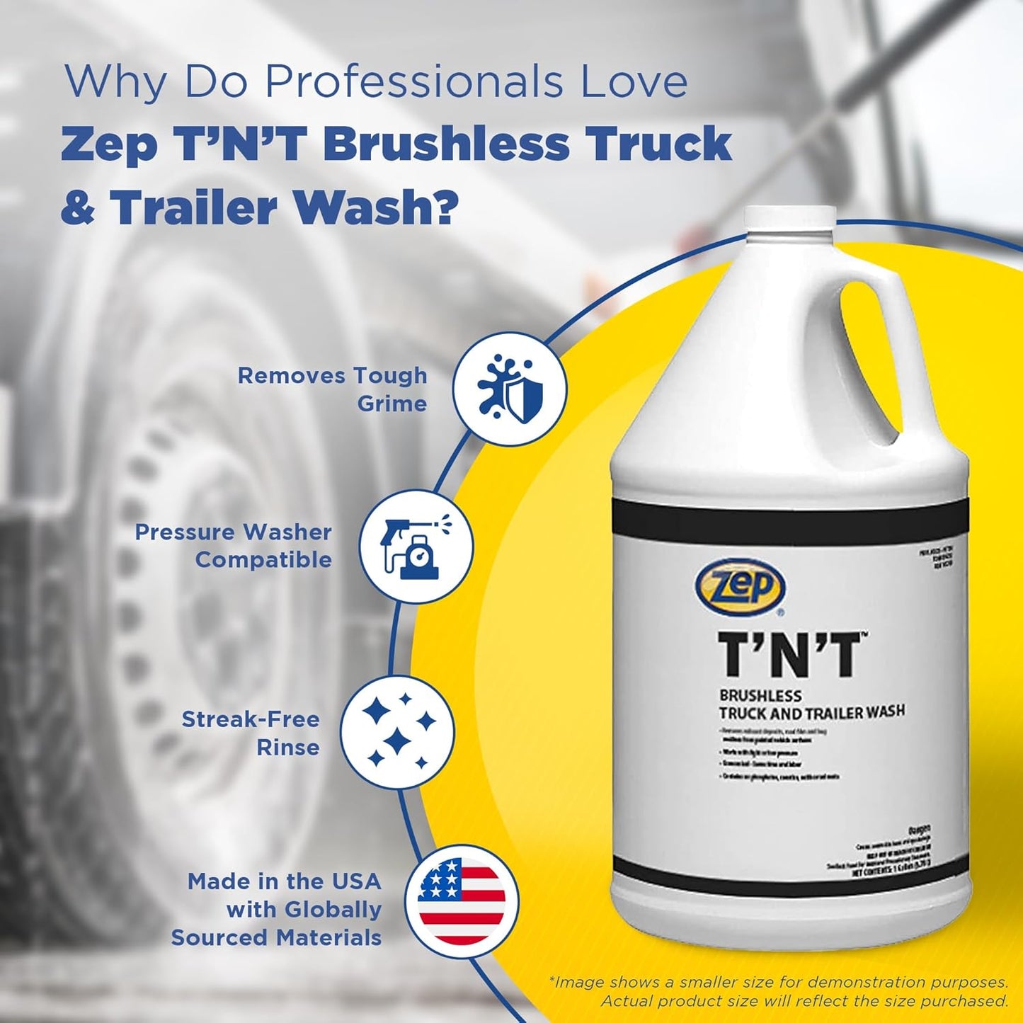Zep Brushless T'N'T Truck and Trailer Wash - 5 Gallon (1 Pail) 37635