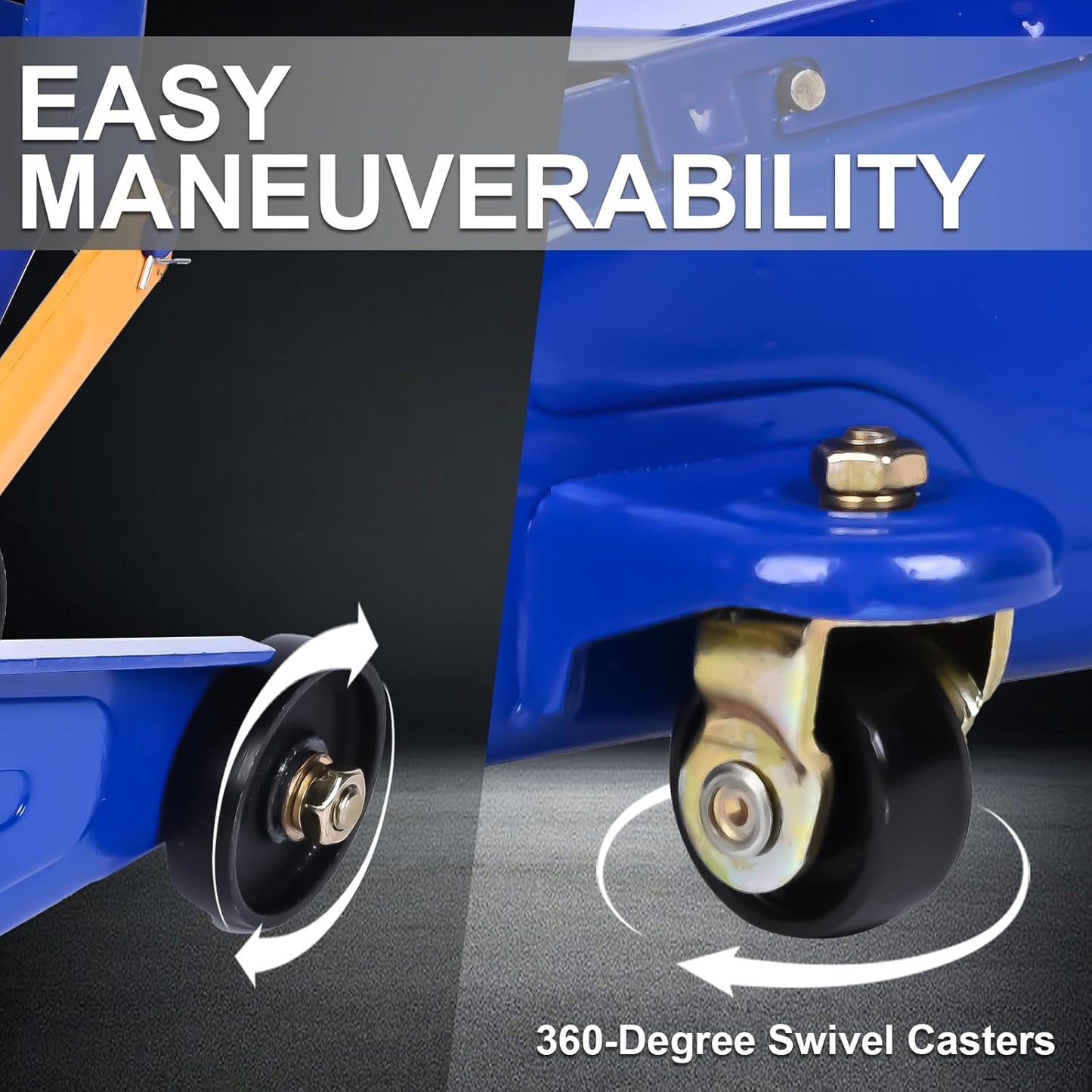 Hydraulic Floor Jack, 2 Ton (4400 lb) Portable Car Jack Lift for Auto Repair,Blue