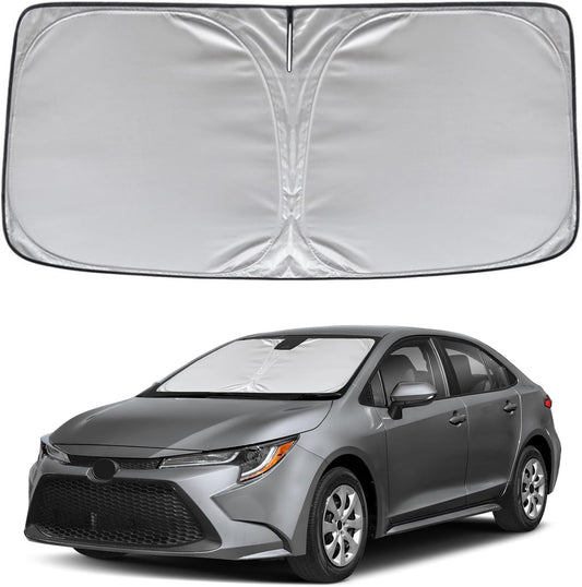 KAYZT Windshield Sun Shade for Toyota Corolla Hybrid Sedan 2020-2025 (Not for Corolla Cross) Foldable Sunshade Front Window Custom Fit Accessories