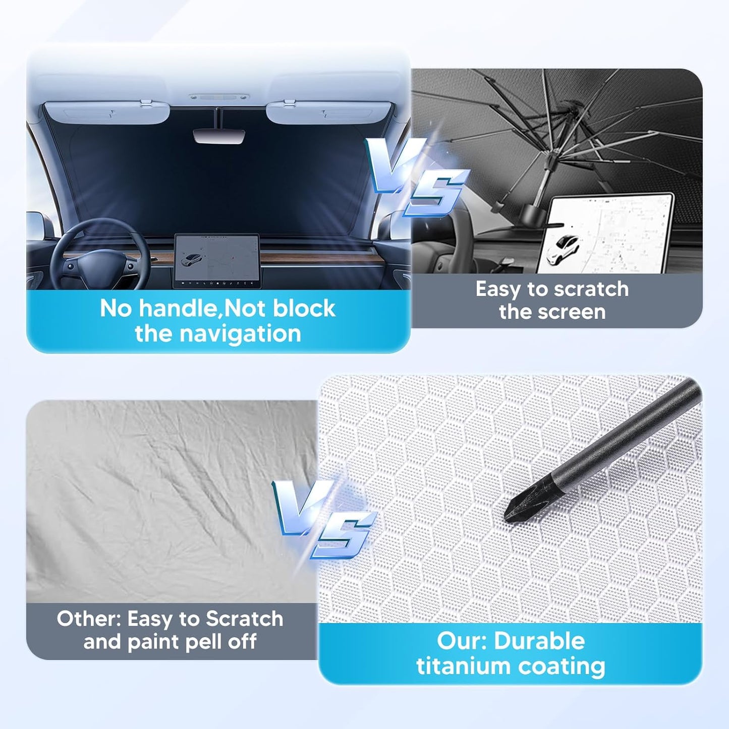 Cartist Windshield Sun Shade Fits for Subaru Forester 2019-2025 2026 Car Sunshade for Forester Accessories Foldable Sun Shade