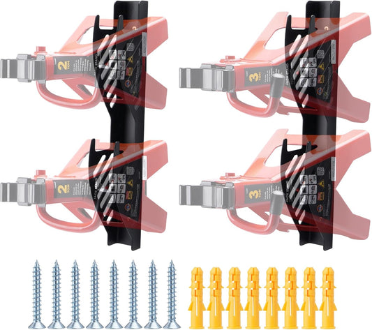 Jack Stand Wall Mount Organizer: Jack Stands Holder Storage Rack Mount - Fit for 2 & 3 Ton Jack Stand (2 Pack)