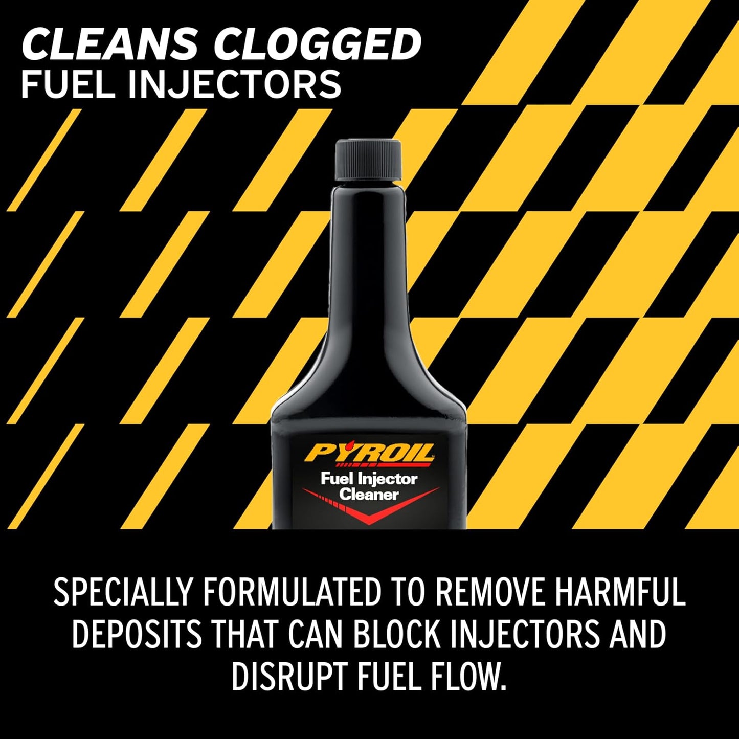 Fuel Injector Cleaner, Cleans Deposits, Improves Engine Performance & Gas Efficiency, 12 Fl Oz (Pack of 12)
