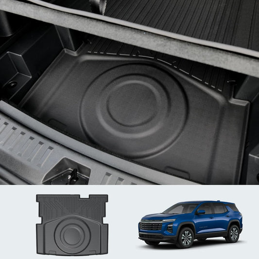 Under Cargo Mat for 2025 Chevy Equinox Fuel (Non EV), All Weather TPE 2nd Layer Trunk Mat for Chevrolet Equinox Accessories