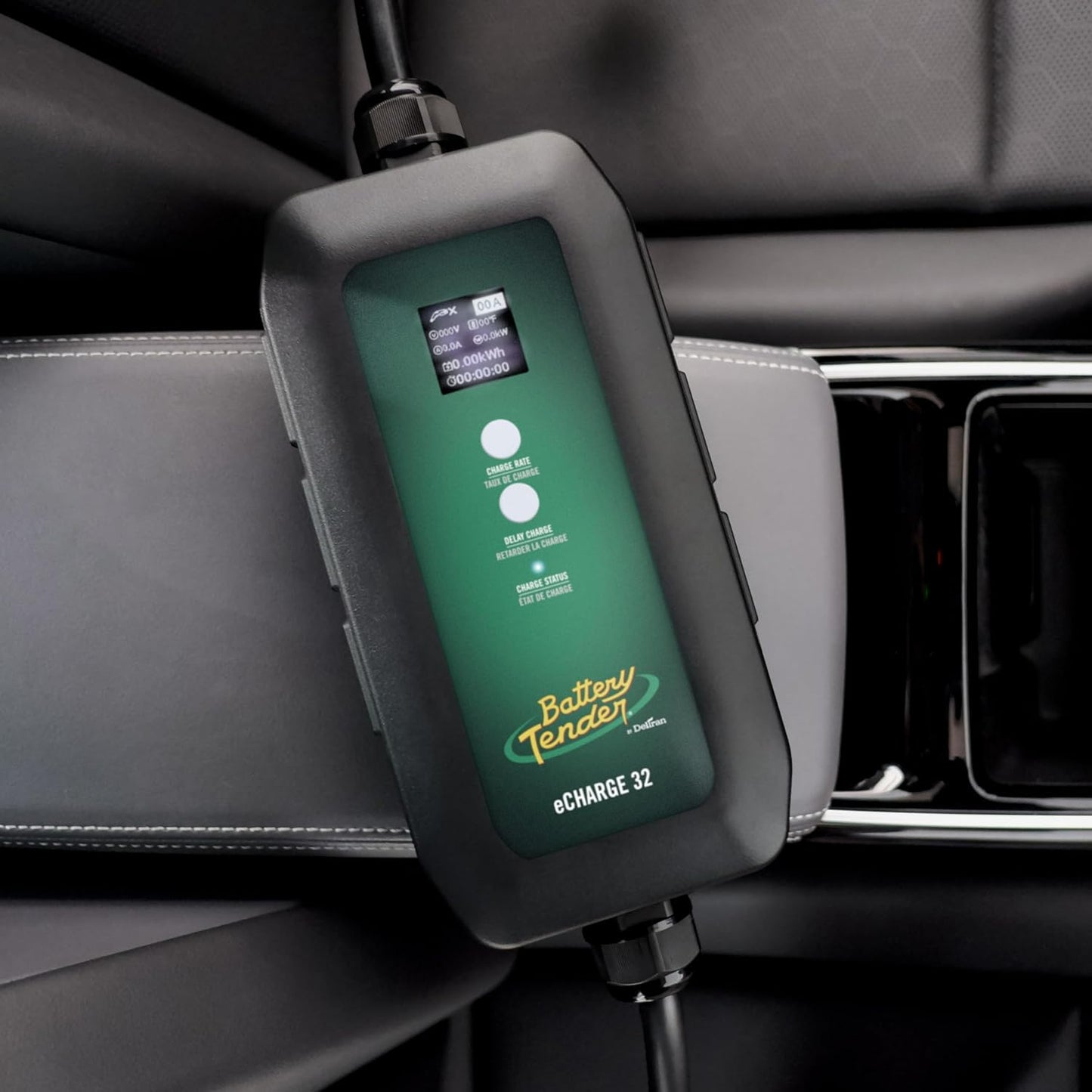 Battery Tender eCharge 32 AMP EV Charger - Level 1+2 Portable Electric Vehicle EV Car Charger - 022-3017-DL-WH