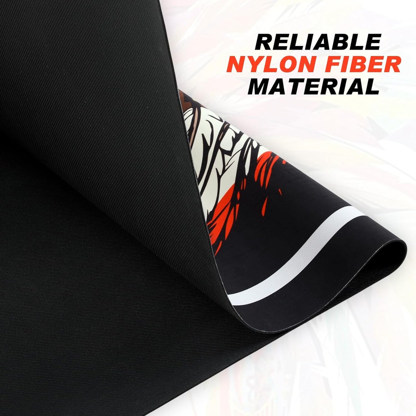 Motorcycle Mat 78 x 31 Inch Garage Floor Rug Washable Parking Mats for Garage Floors Non Slip Oil Absorbent Pad Rubber Backing Layer Protects Floor from Spills Drips Stains(Indian Style)