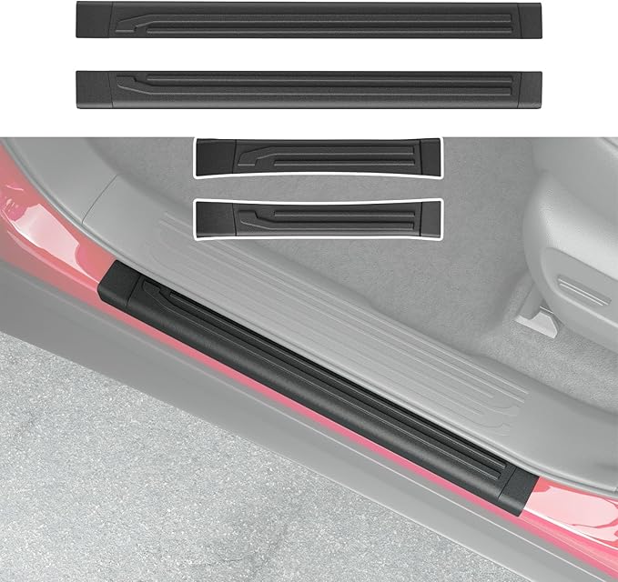 powoq 5 Seats Exterior Door Sill Protector Compatible with 2025 Toyota 4Runner Door Sill Guard Car Threshold Protector Entry Guard Replacement for 2025 Toyota 4Runner Accessories