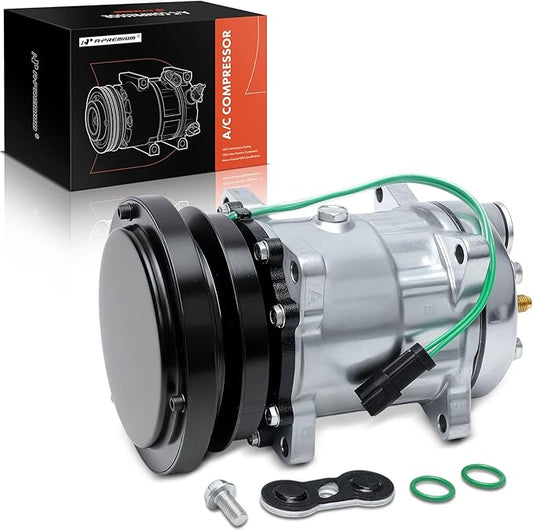 A-Premium Air Conditioner AC Compressor with Clutch Compatible with Caterpillar Models