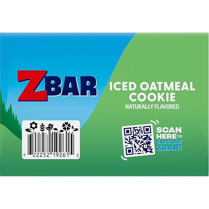 Zbar - Iced Oatmeal Cookie - Soft-Baked Energy Snack Bars - Non-GMO - 12g Whole Grains - USDA Organic Granola Bars (24 Pack)