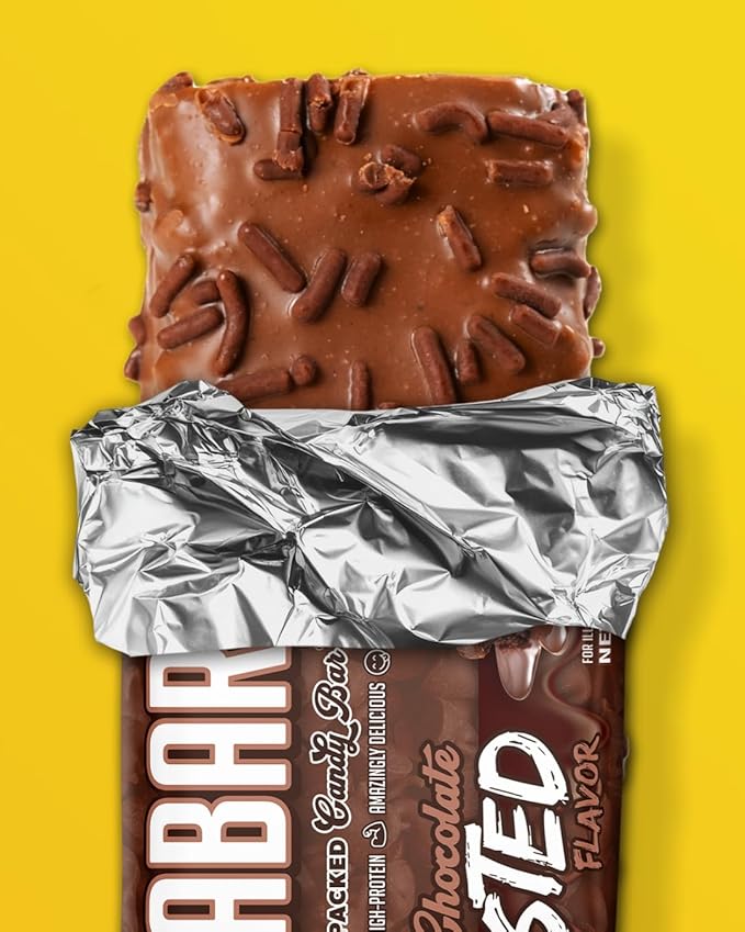 Anabar Protein Bar, Triple Chocolate Wasted, The Protein-Packed Candy Bar, No Sugar Alcohols, High Protein, Amazingly Delicious, 20 Grams of Protein (12 Bars, Triple Chocolate Wasted)
