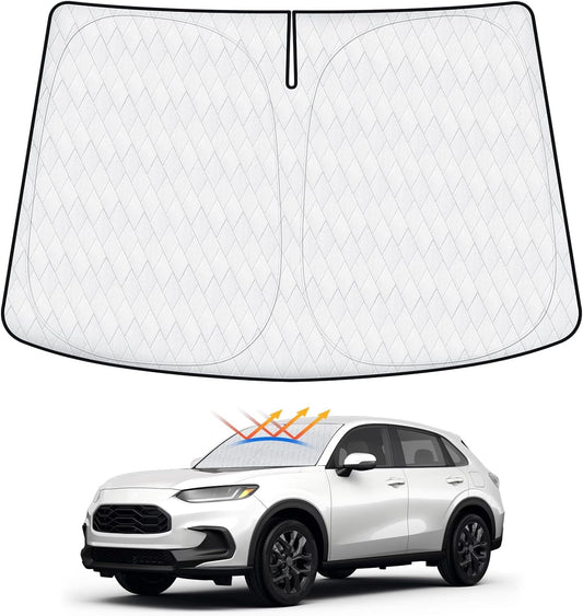 5-Layer Windshield Sunshade Fits for Honda HRV Sun Shade 2023 2024 20225 Accessories Foldable Car Window Sunshade for HR-V Sun Visor