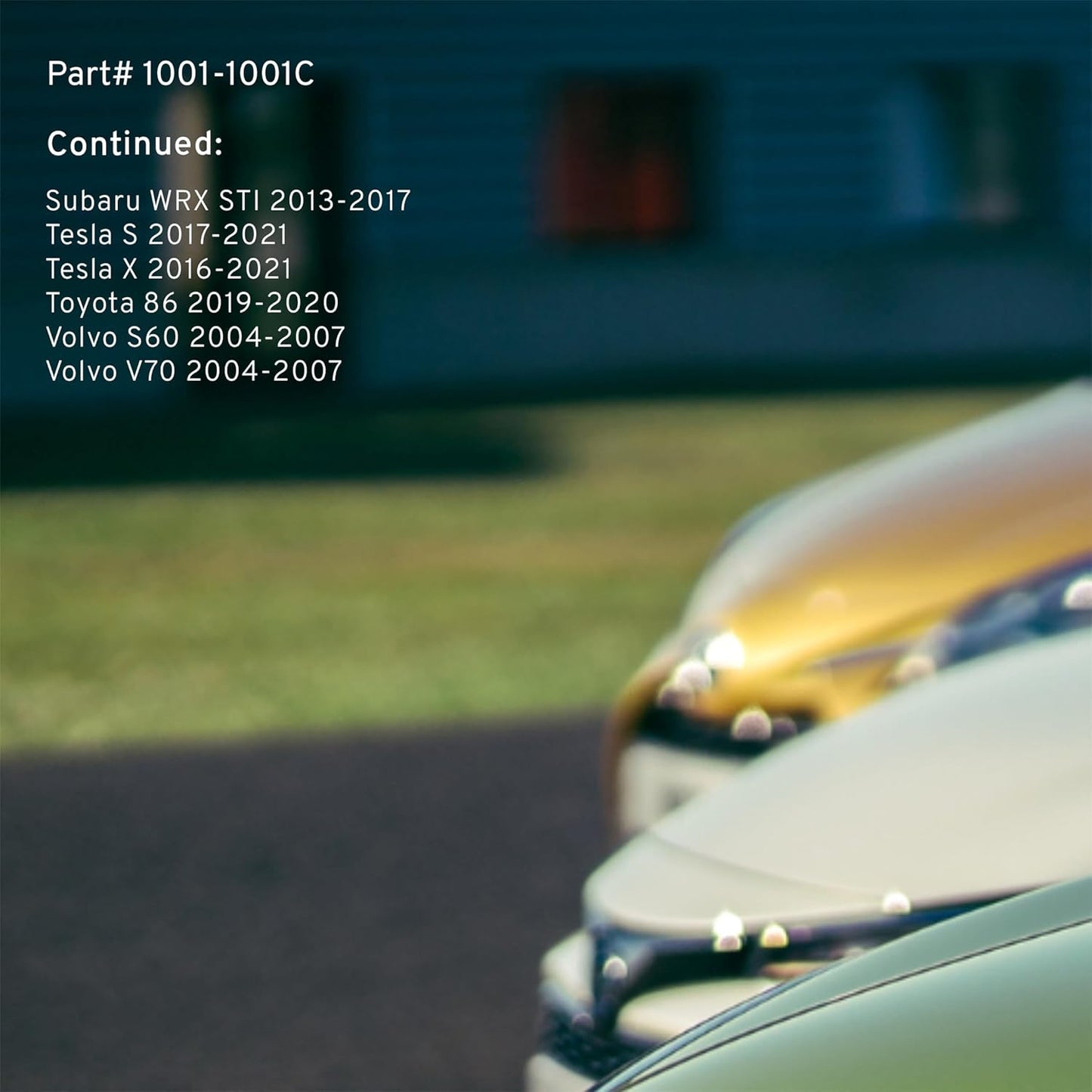 Premium Ceramic Front Brake Pads (1001-1001C) Compatible with 2003-2024 Cadillac/Chevrolet/Ford/Honda/Mitsubishi/Subaru/Toyota (ATS/BRZ/Camaro/Civic/Corvette/CT6/CTS/Mustang/WRX & More)