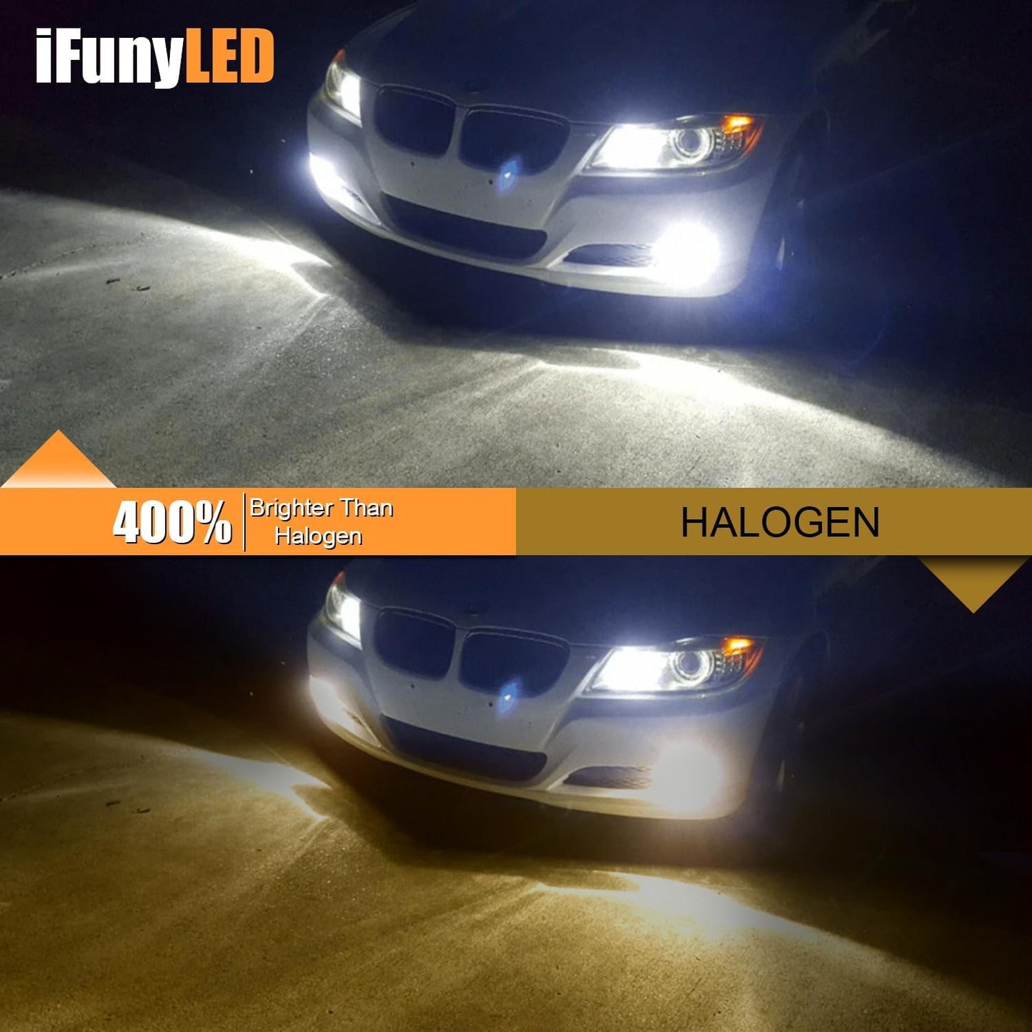 9006/HB4 Fog LED Lights, Super Bright LED Fog Light Bulb 6500K Cool White, Pack of 2